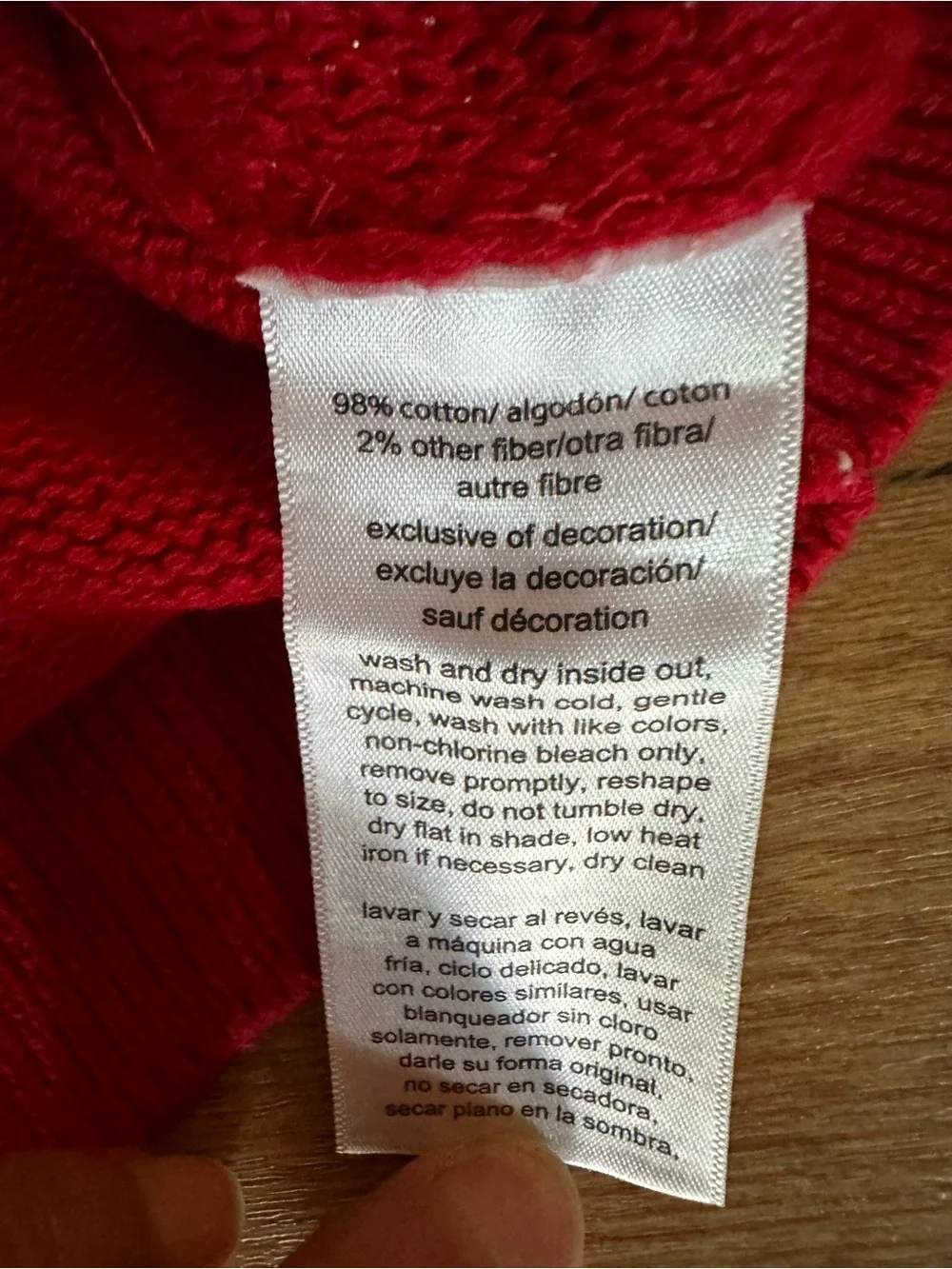 Nautica Jeans Co. Red Snowflake Motif Knit Crewneck Sweater - Size S - NWT